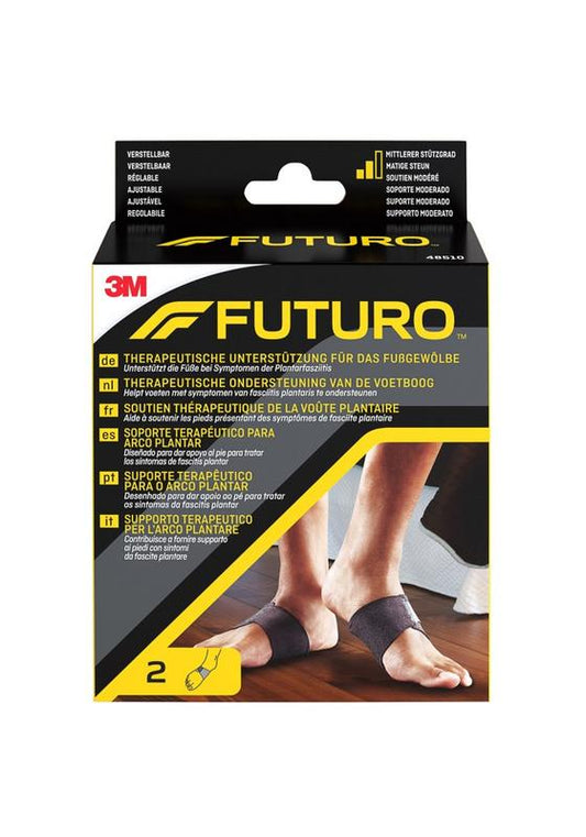 Futuro therapeutic arch support bandage for foot, single piece, provides support and comfort for foot arch pain.