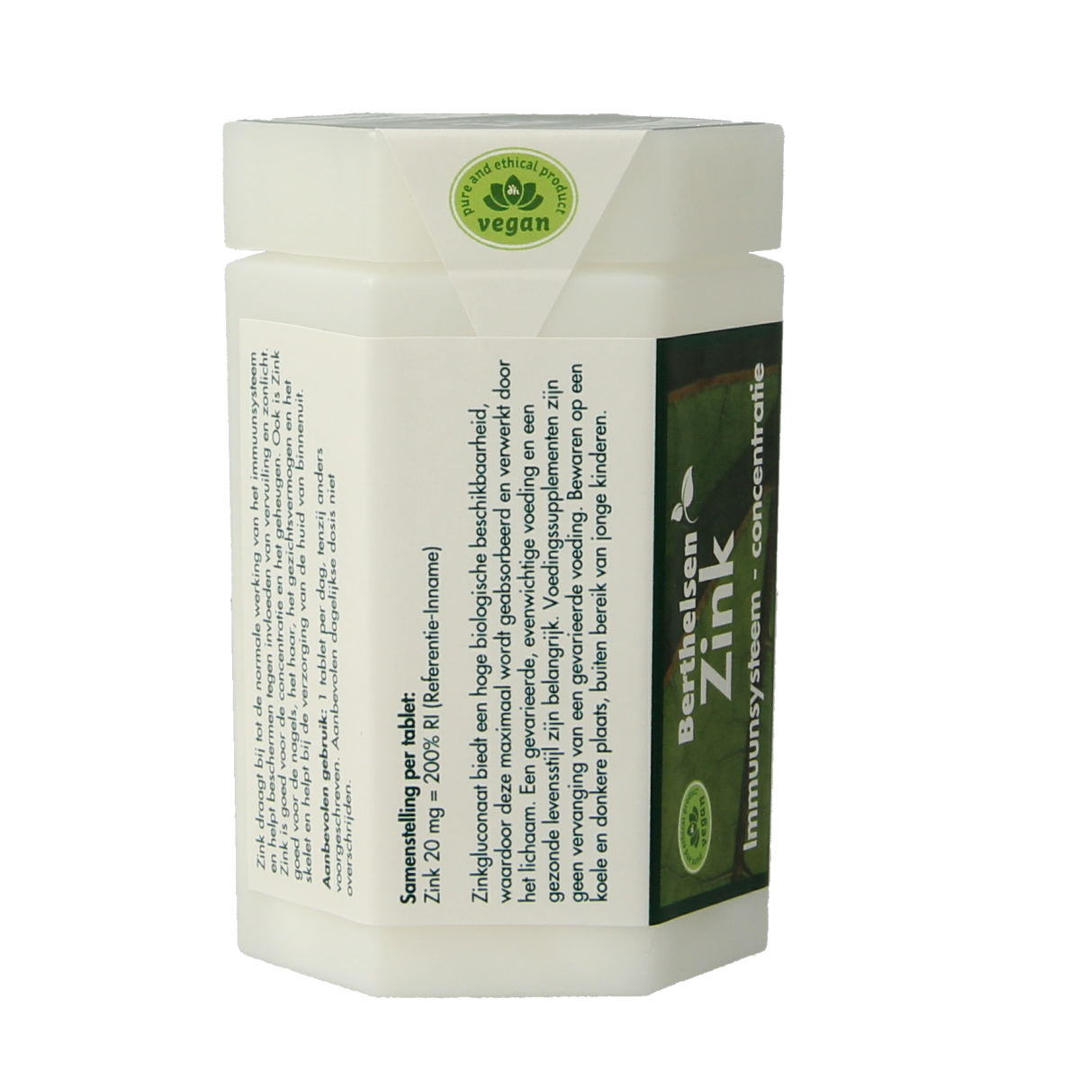 Berthelsen Zink gluconaat 20mg 120.00 Tabletten