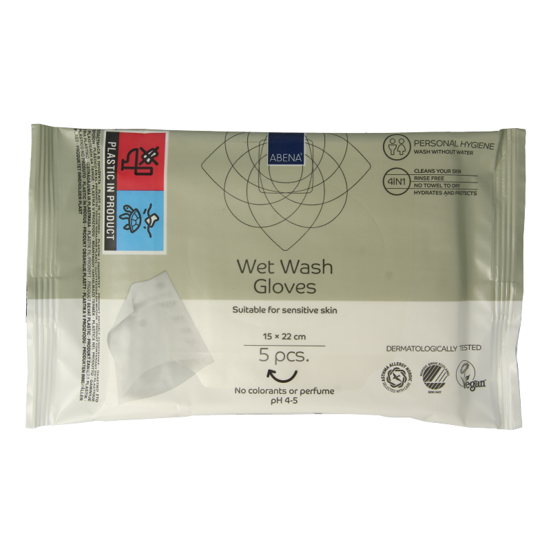 Abena Wet wash washandjes verzorgend 5 Stuks