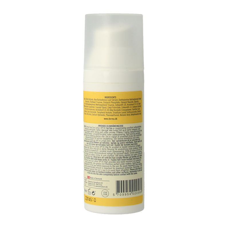 Derma Sun face lotion SPF30 50 Milliliter