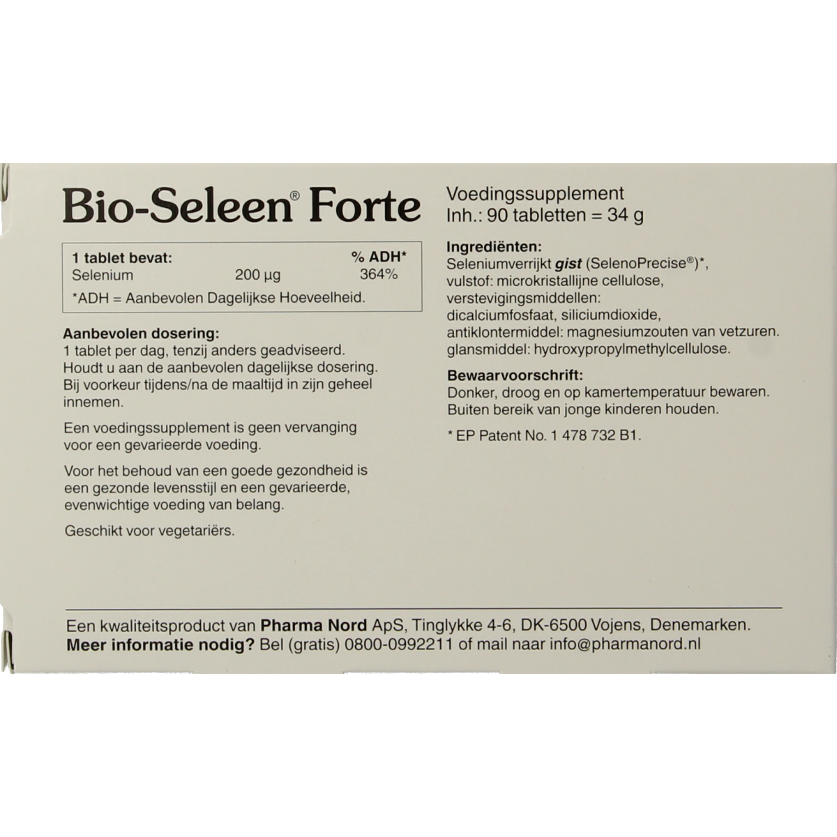 Pharma Nord Bio seleen forte 90.00 Tabletten