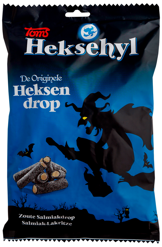 Heksehyl Heksendrop snoepgoed in a 1kg bag, colorful assorted candies from the Heksehyl brand.