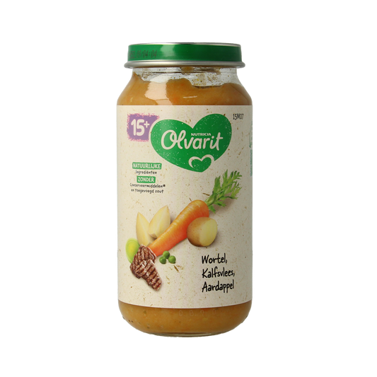 Olvarit Wortel kalfsvlees aardappel 15M07 250.00 Gram