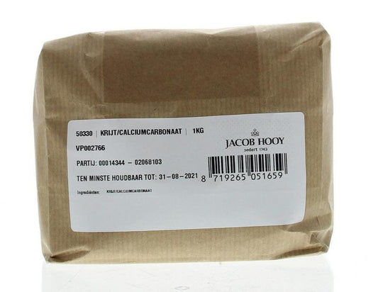 Jacob Hooy Krijt calciumcarbonaat 1.00 Kilogram