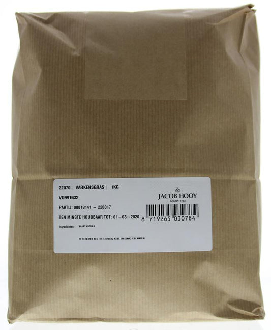 Jacob Hooy Varkensgras in a 1kg package, fresh herbs and seasoning mix for cooking and flavoring dishes.