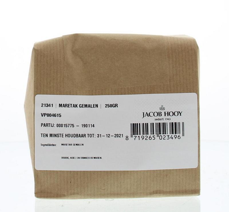 Ground Mistletoe herb from Jacob Hooy in a 250g package, used as a herbal spice or natural remedy.