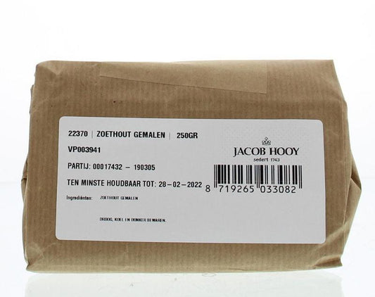 Jacob Hooy Zoethout ongeschild gemalen 250 Gram