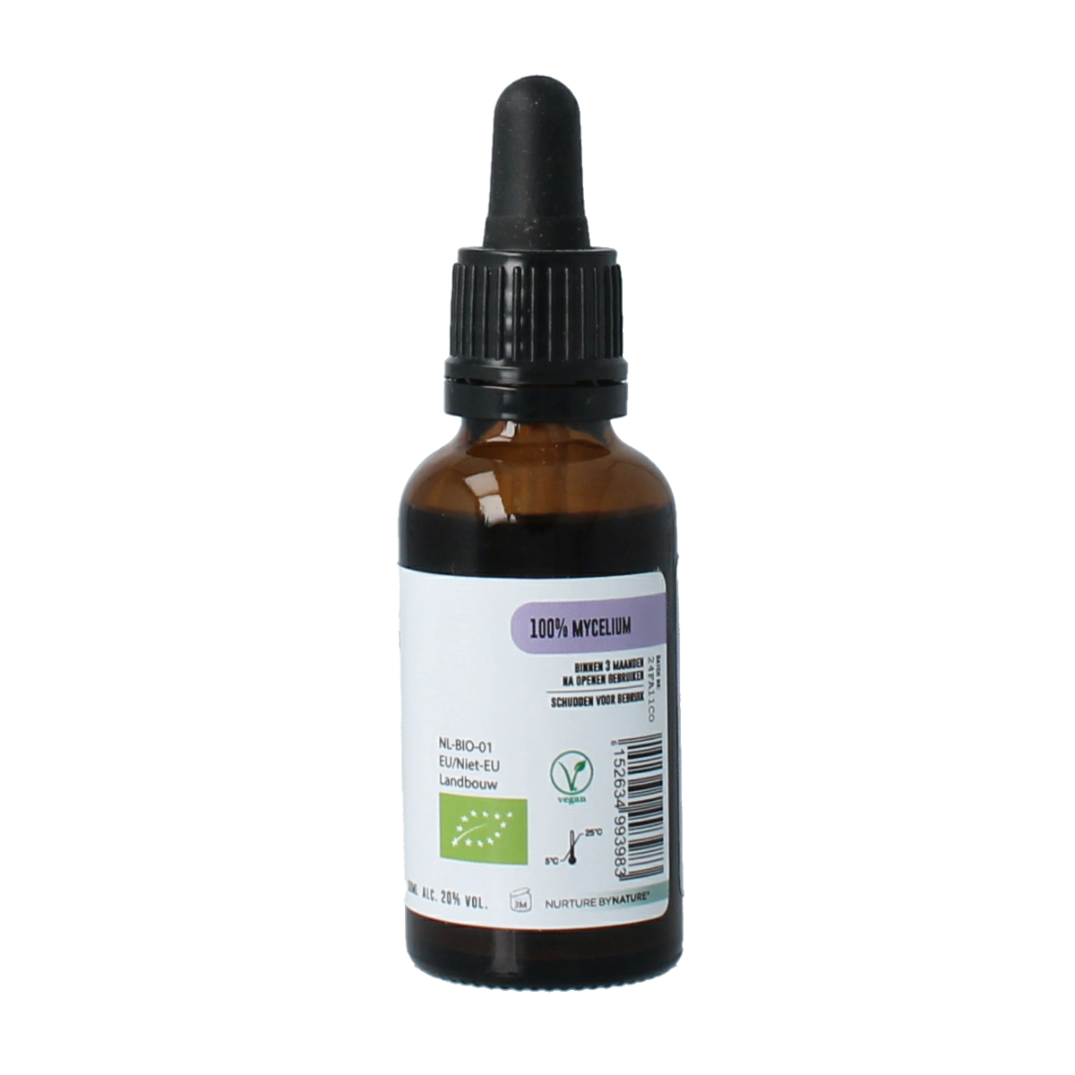 Opus Mushrooms Cordyceps sinensis bio herbal extract in 30ml bottle, part of Opus Mushrooms Kruidenpreparaten collection.