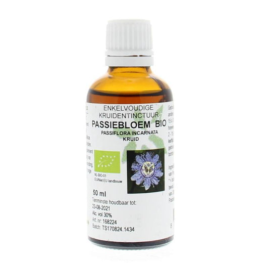 Cruydhof Passiflora incarnata herb/passiebloem tinctuur bio 50.00 Milliliter