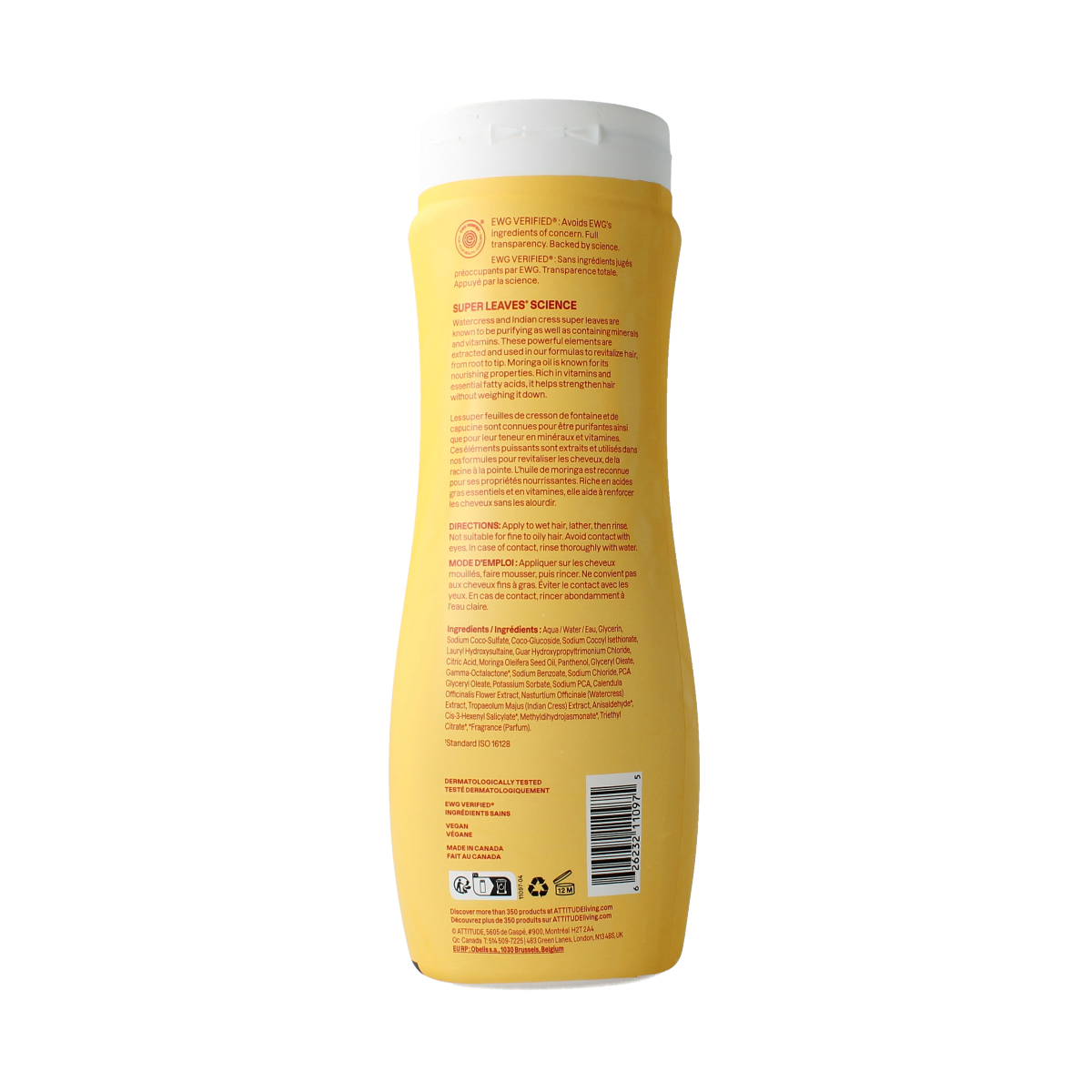 Attitude Shampoo moringa oil curl nourishing type 3 473.00 Milliliter
