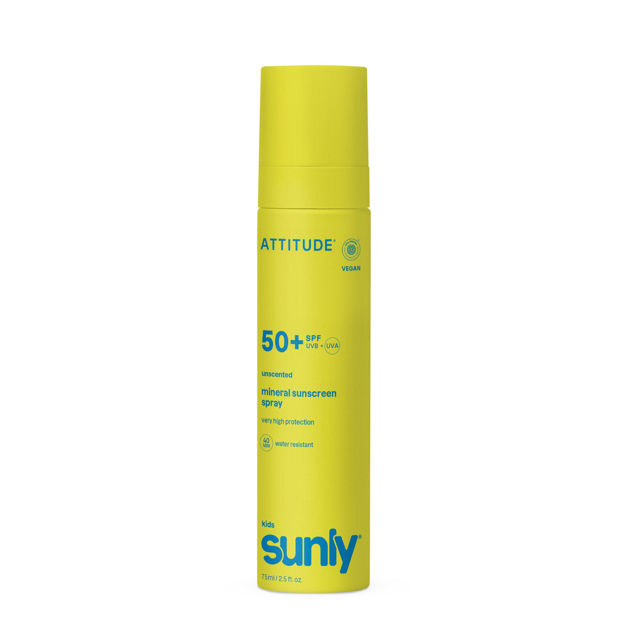Attitude ATT SUNLY Sunscreen spray Kids SPF50 unscented 75.00 Milliliter