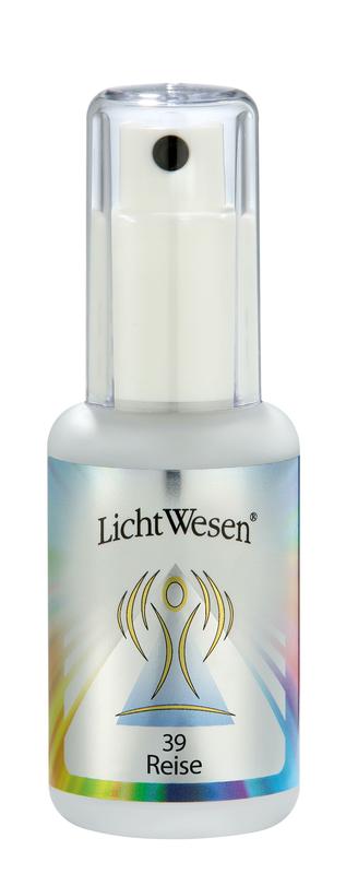 Lichtwesen Reise essence tinctuur 39 in a 30ml bottle, used for spirituality and holistic wellness.