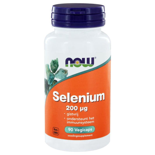 NOW Selenium gistvrij 200mcg 90.00 Vegetarische capsules