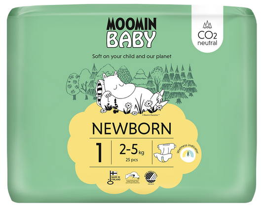 Moomin Baby luiers maat 1 25.00 Stuks