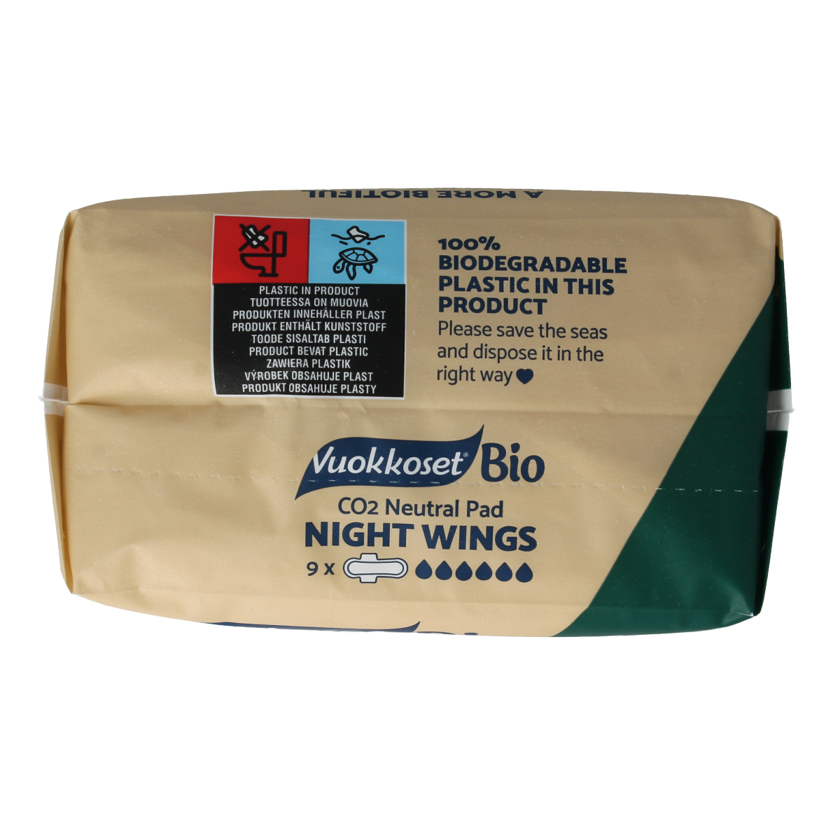 Vuokkoset Bio Maandverband night wing 9.00 Stuks