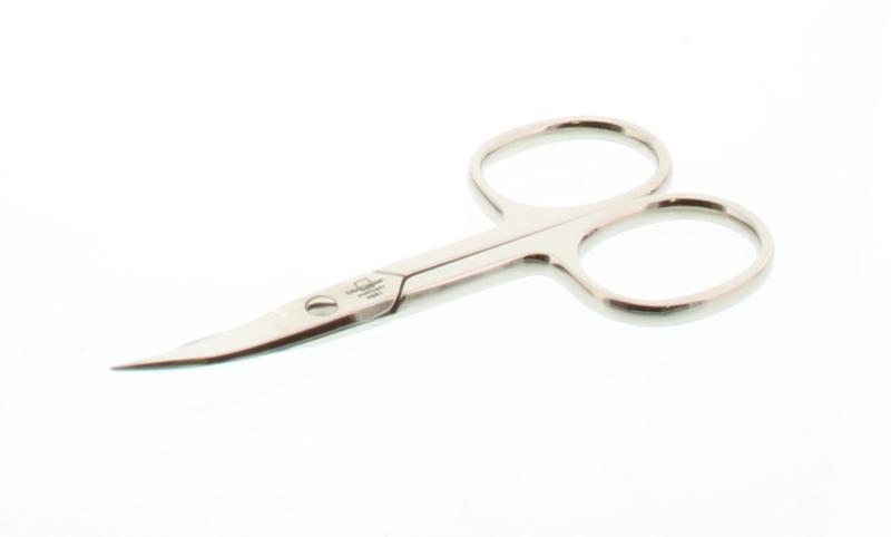 Malteser curved nail scissors, 9cm manicure and pedicure tool, stainless steel, precise cutting edges for grooming.