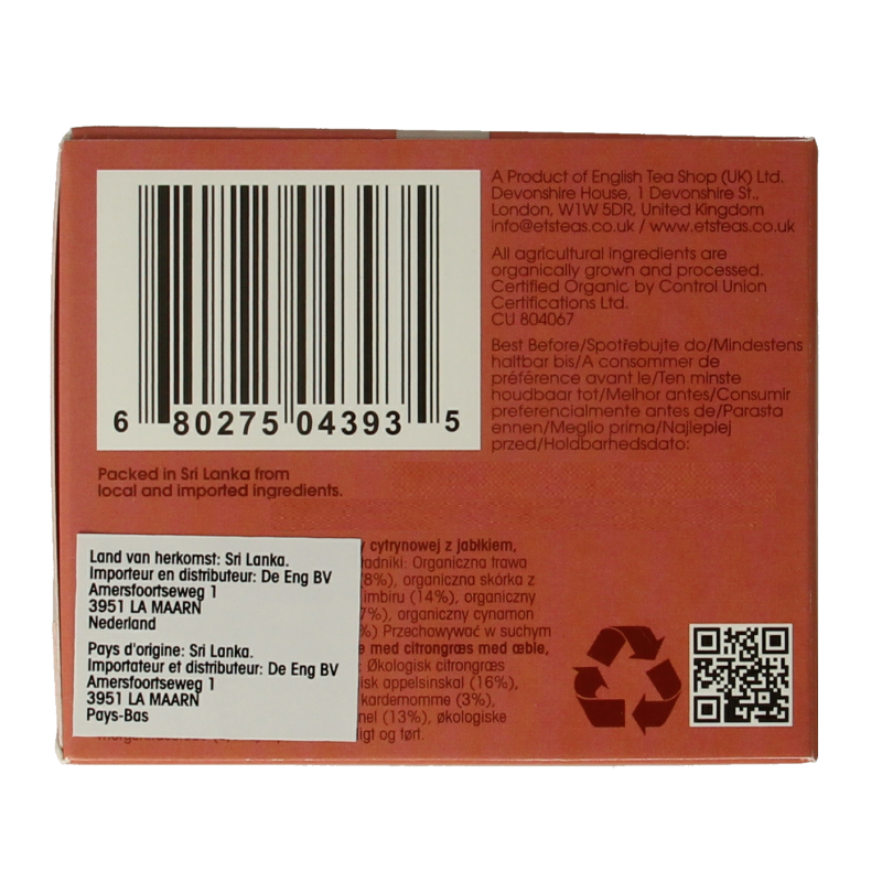 English Tea Shop Happy me bio 20 Zakjes