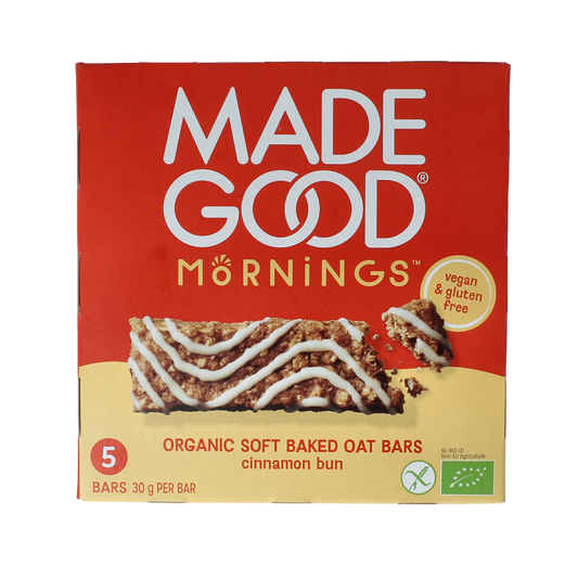 Made Good Morning bar cinnamon bun bio 5.00 Stuks