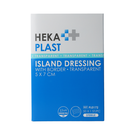 Hekaplast Border 5cm x 7cm transparant 50.00 Stuks