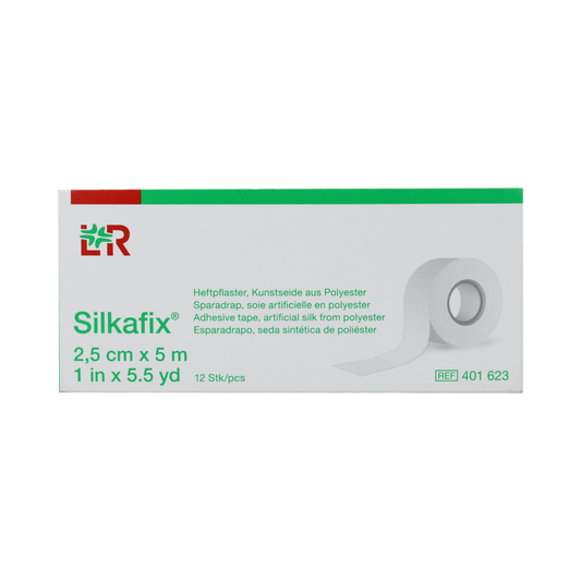 Silkafix Hechtpleister 5m x 2.5cm latexvrij 12.00 Stuks