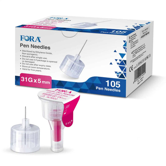 Fora FORA Pennaalden 31G 5mm for self-testing, pack of 105 sterile lancets, medical testing supplies