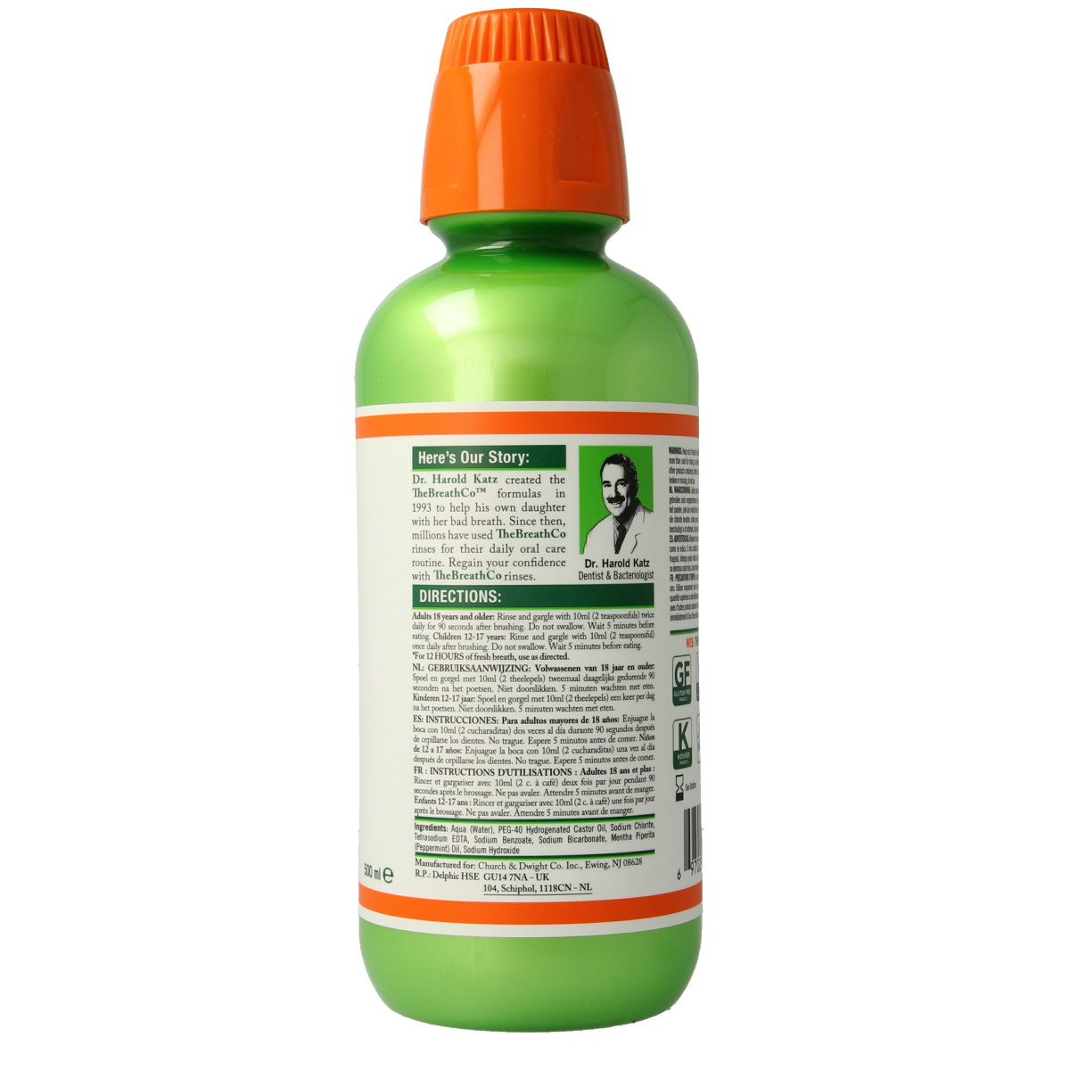 The Breath Co The Breath Co Mild Mint 500.00 Milliliter