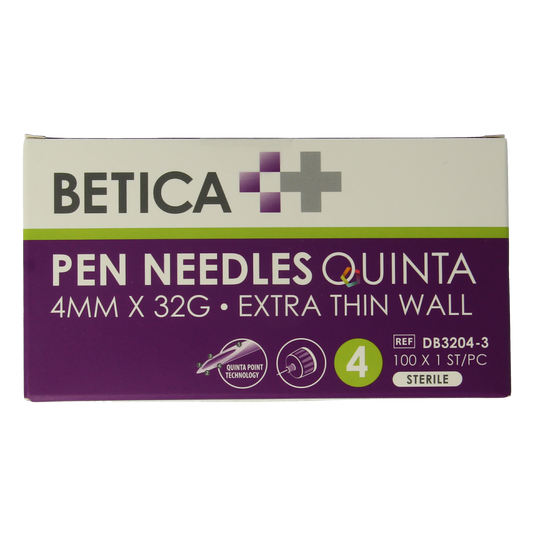 Betica Pennaalden Quinta steriel 4mmx32g 100.00 Stuks