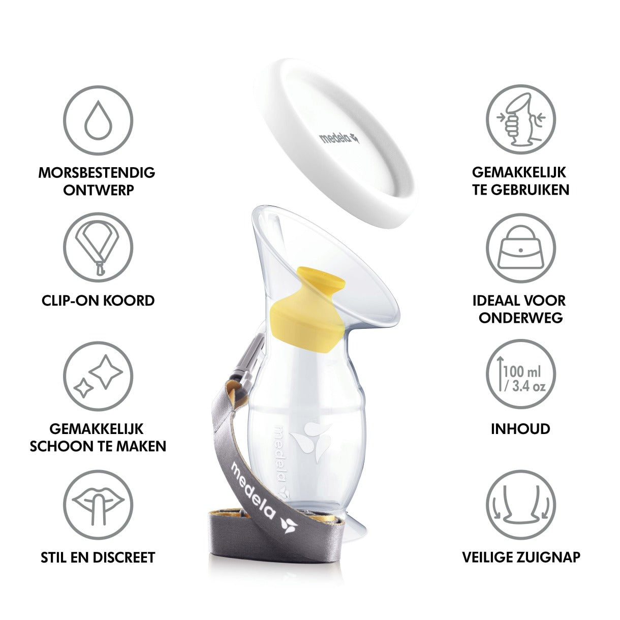 Medela Siliconen moedermelkcollector  1 Stuks