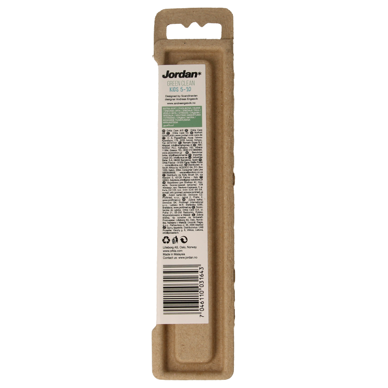Jordan Tandenborstel green clean kids extra soft 1 Stuks