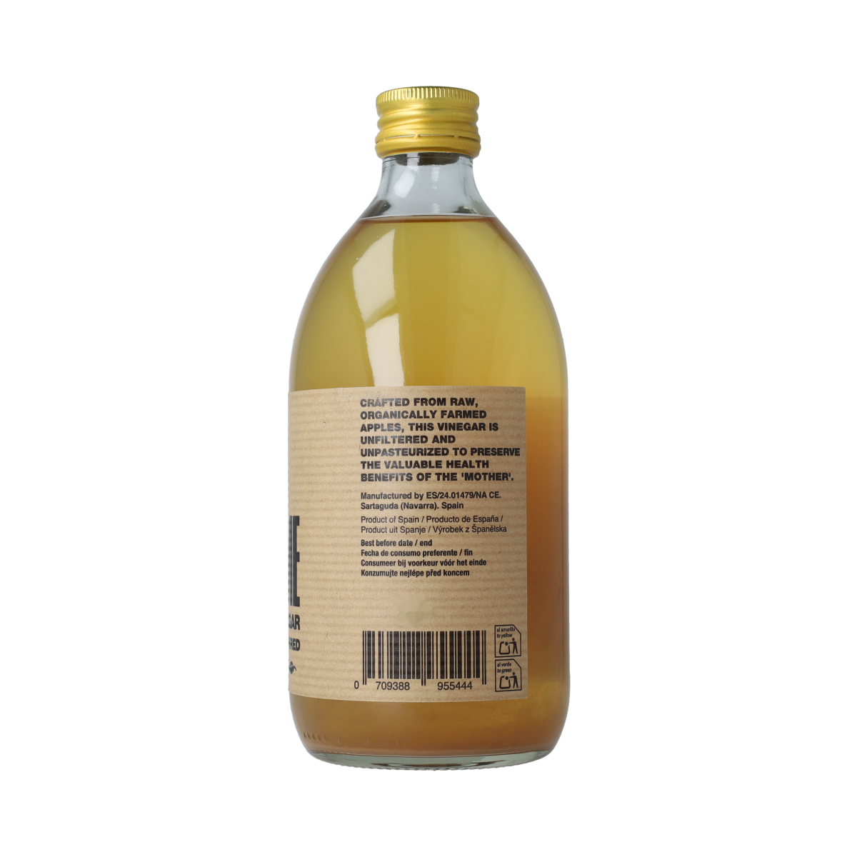 Rawsome Appel cider azijn bio  500.00 Milliliter