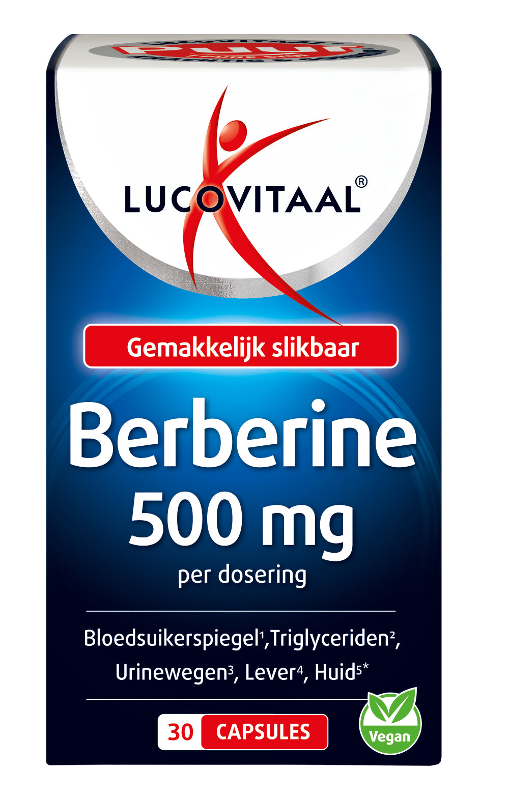 Lucovitaal Berberine Puur 500mg 30.00 Capsules