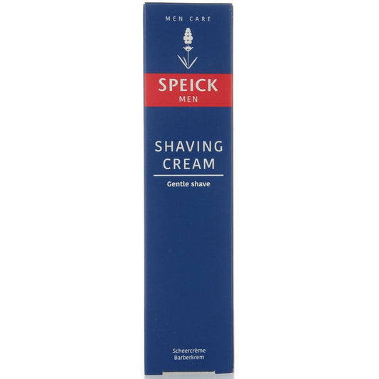 Speick Man scheercrème in 75ml tube, ideal for shaving and grooming, with natural ingredients and soothing formula.
