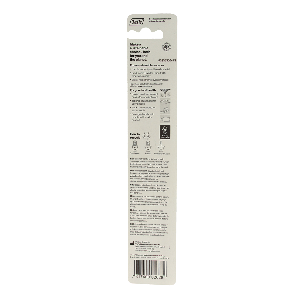 TePe Tandenborstel supreme compact soft 1.00 Stuks