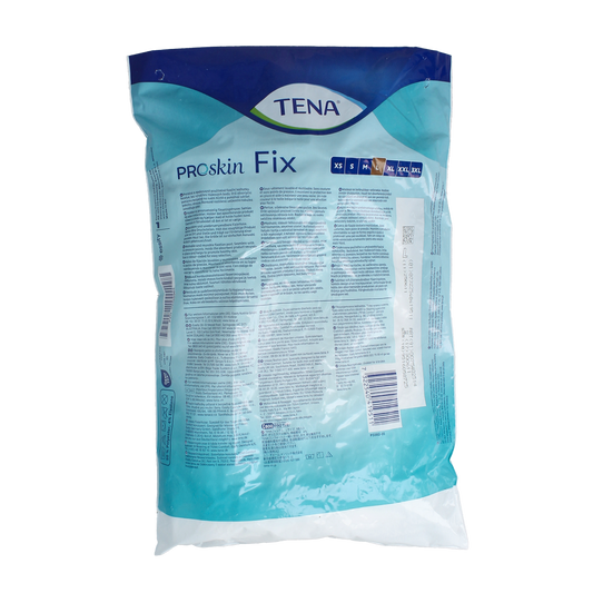 Tena Fix premium incontinence fixation belt, size L, with five beige adjustable straps for secure support.