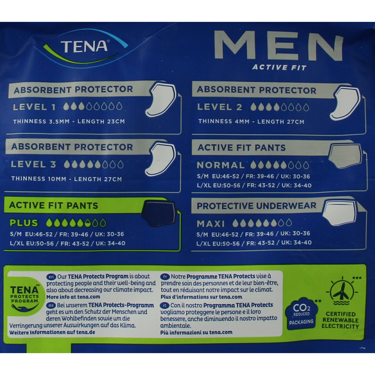 Tena Men active fit pants plus L/XL 10.00 Stuks