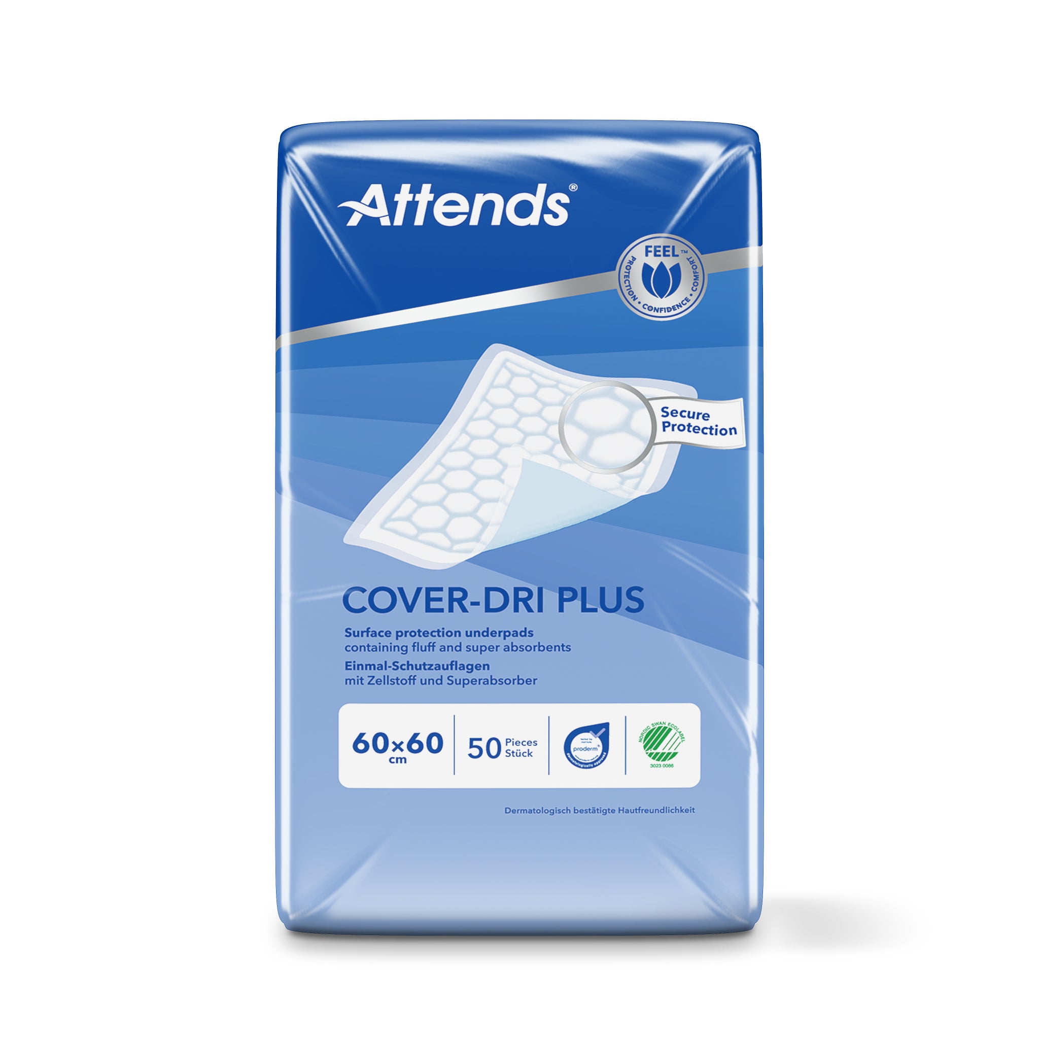 Attends Cover dri+ 60 x 60 50 Stuks