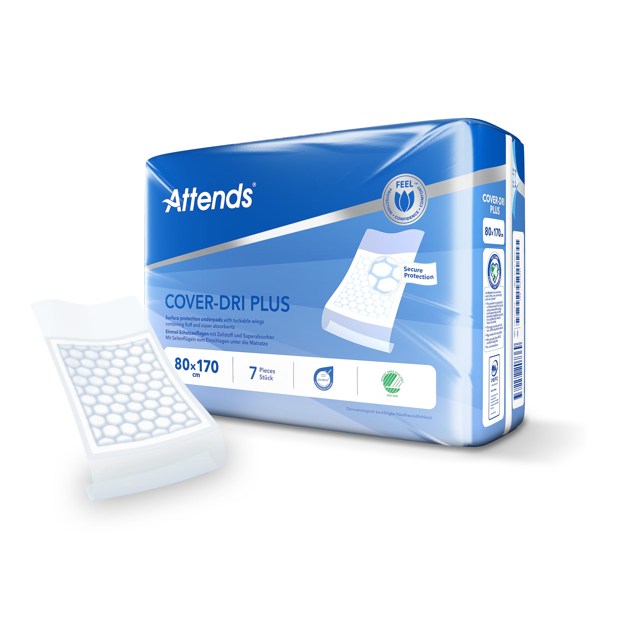 Attends Cover dri 80 x 170 7 Stuks