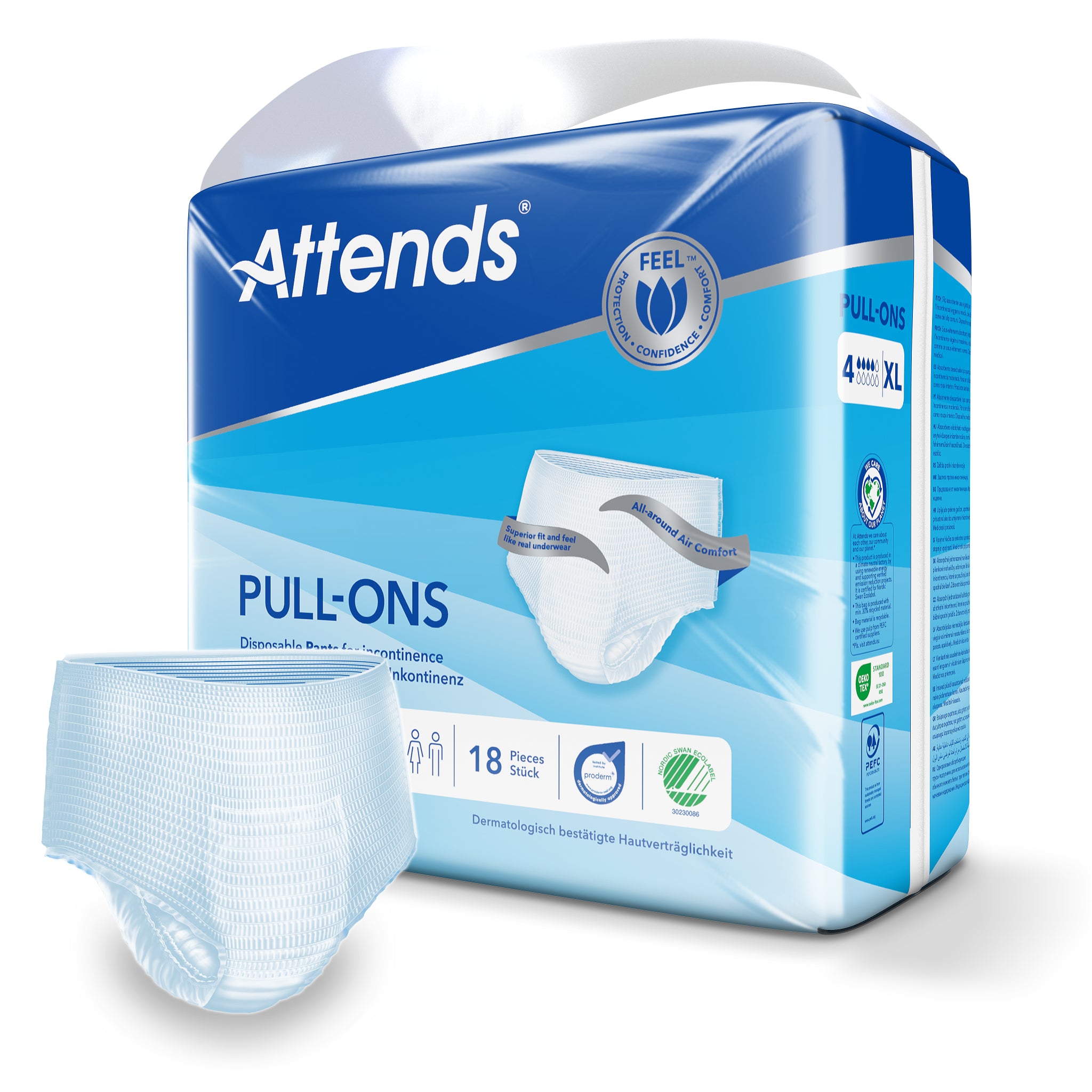Attends Pull-ons 4 maat XL 18 Stuks