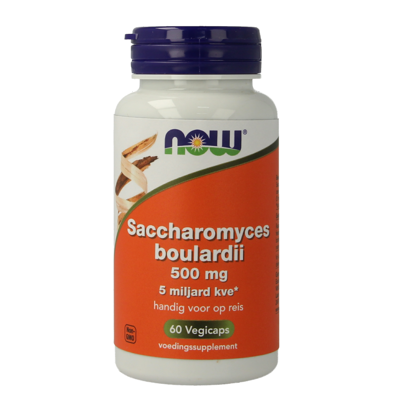 NOW Saccharomyces boulardii 500mg 60 Vegetarische capsules