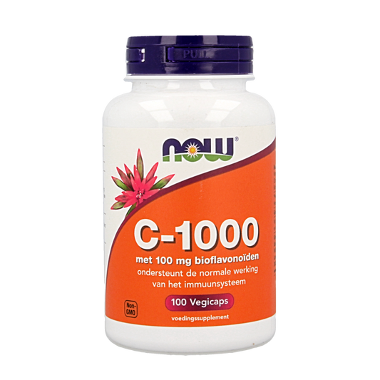 NOW Vitamine C 1000mg bioflavonoiden 100 Vegetarische capsules