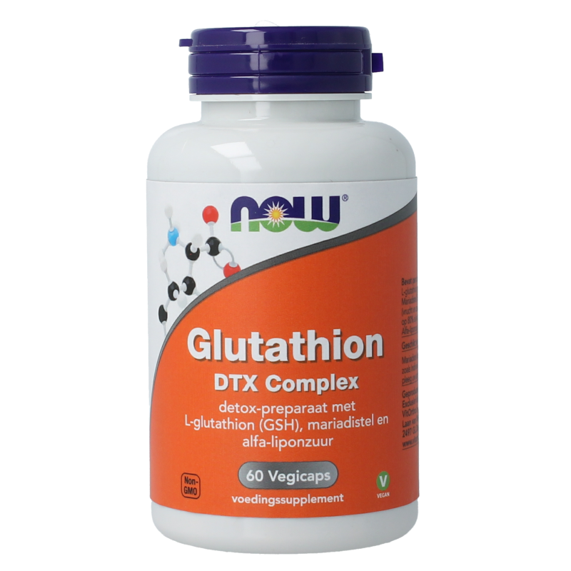 NOW Glutathion DTX complex 60 Vegetarische capsules