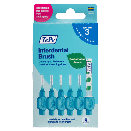 TePe Interdentale ragers original blauw 0,6mm maat 3 6 Stuks