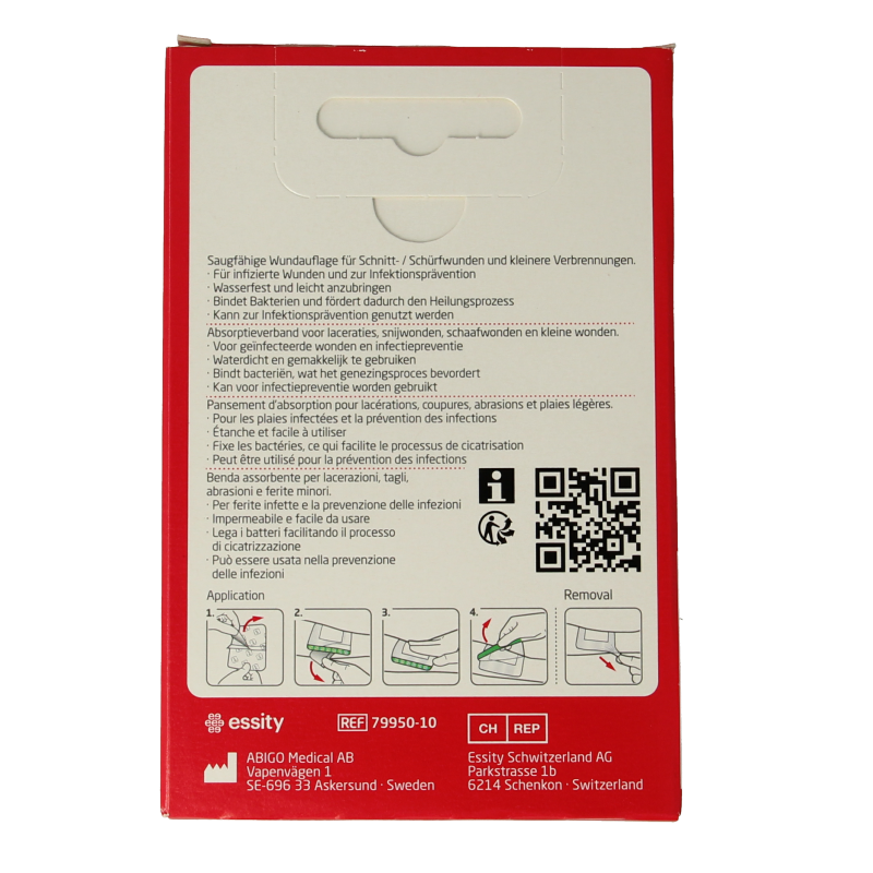 Leukomed Sorbact infection control 5 x 7.2cm 3 Stuks