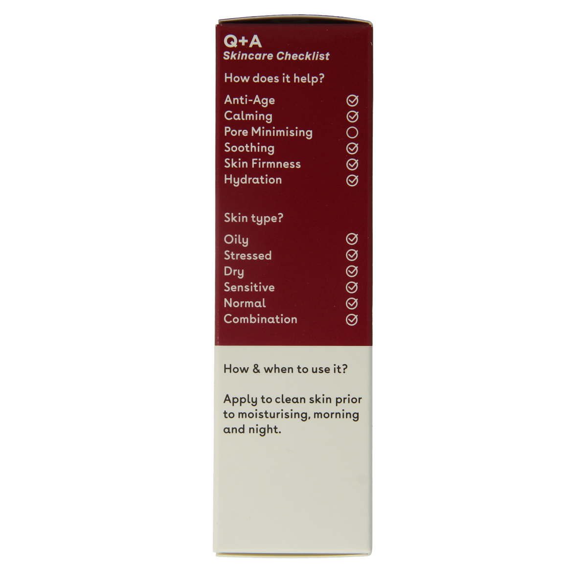 Q+A Hyaluronic acid facial serum  30.00 Milliliter