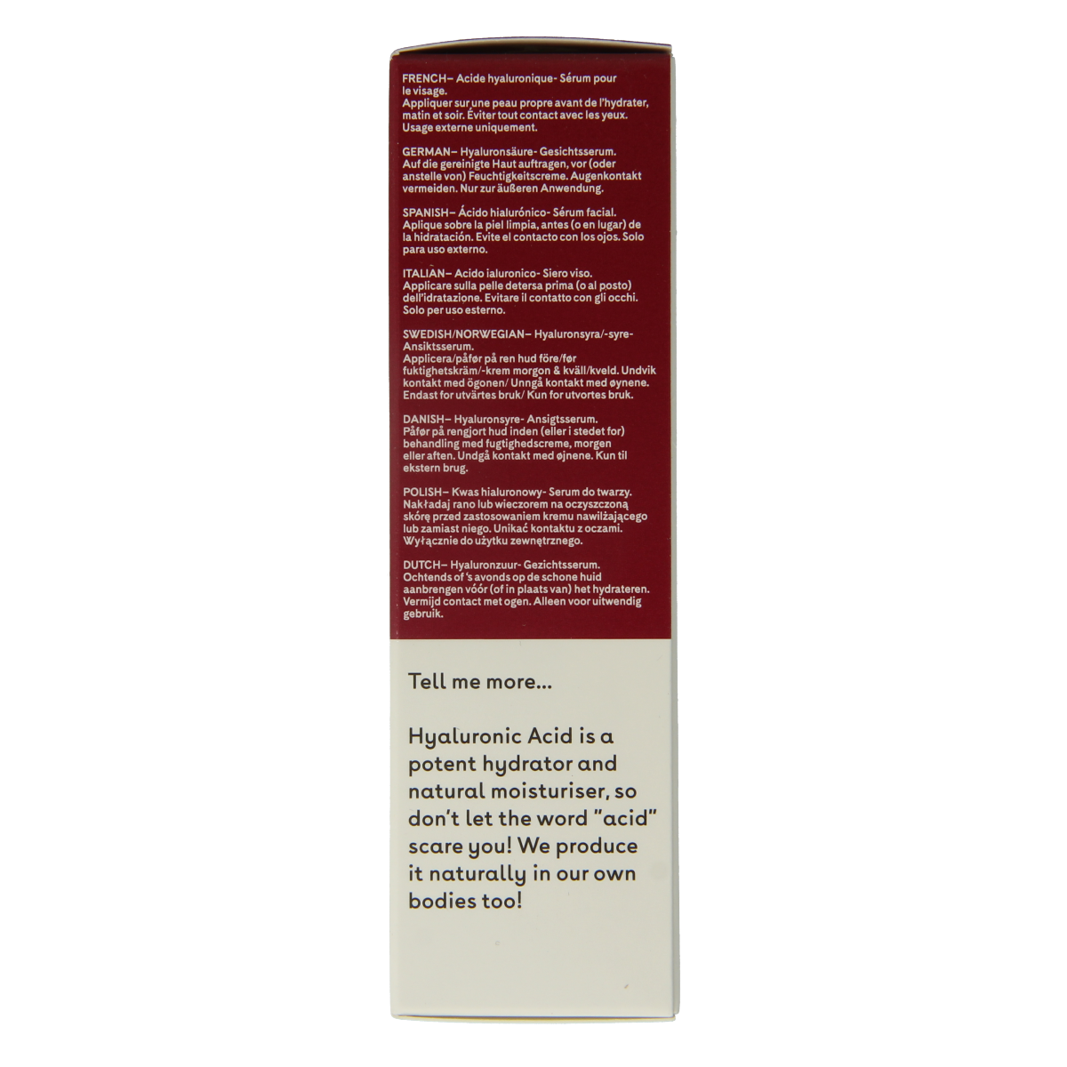Q+A Hyaluronic acid facial serum  30.00 Milliliter