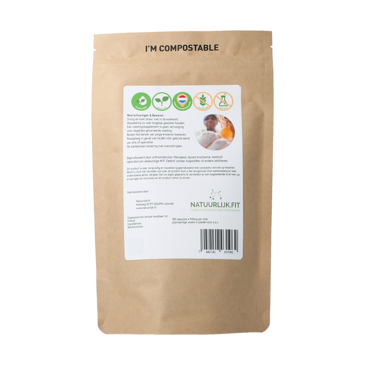 Natuurlijk.fit OriginalFiber 180.00 Capsules
