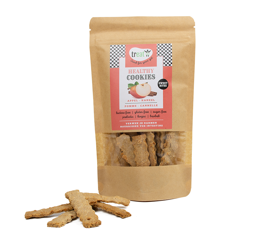 Treat Cookies appel kaneel glutenvrij 80.00 Gram