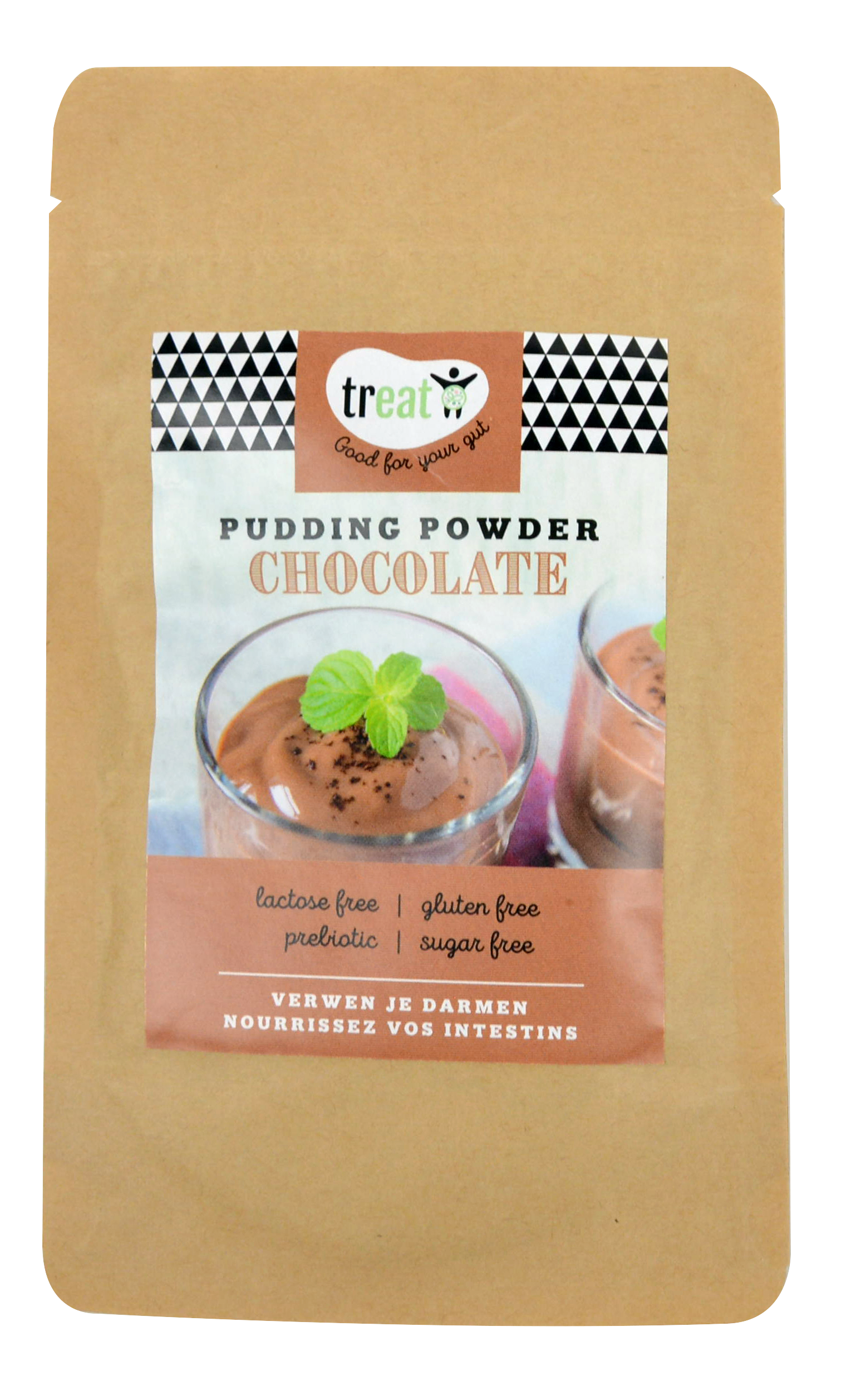 Treat Chocolade pudding poeder glutenvrij demeter bio 30.00 Gram