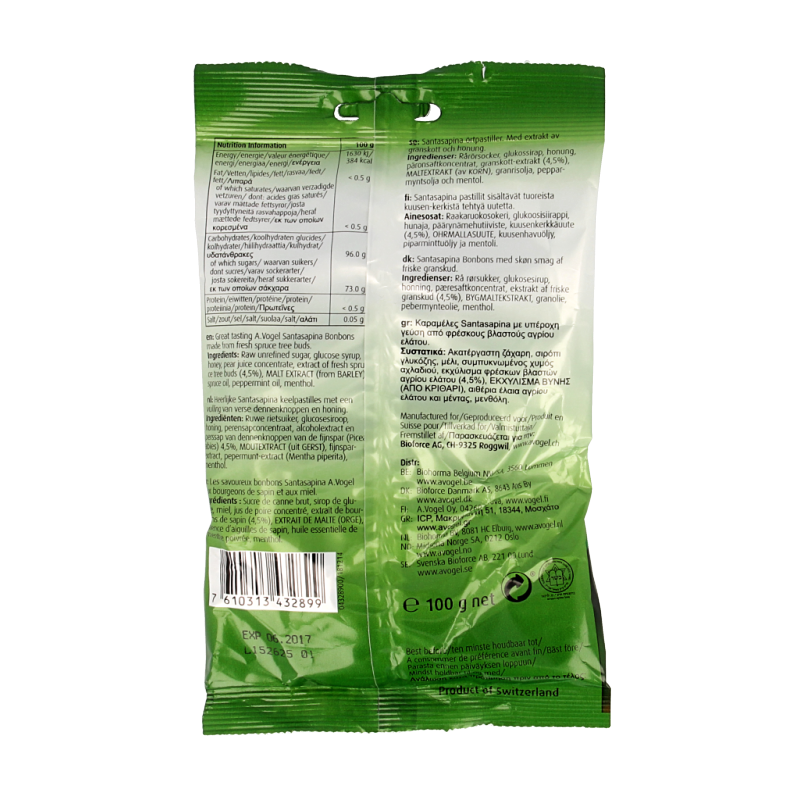 A Vogel Santasapina pastilles 100 Gram