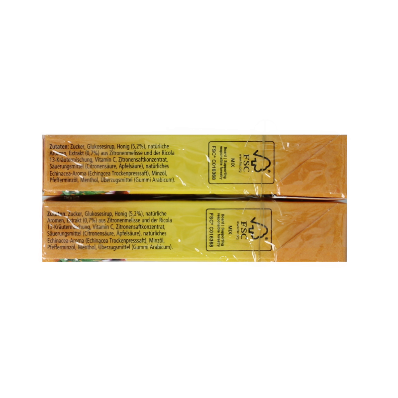 Ricola Honing citroen echinacea duo pack 100 Gram